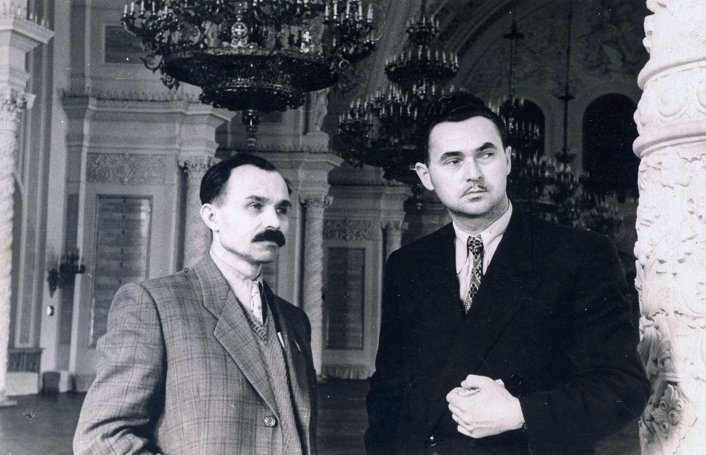 Vasyl Svyda and Anton Kashshai in Moscow (The photo archive of Yaroslav Svyda)