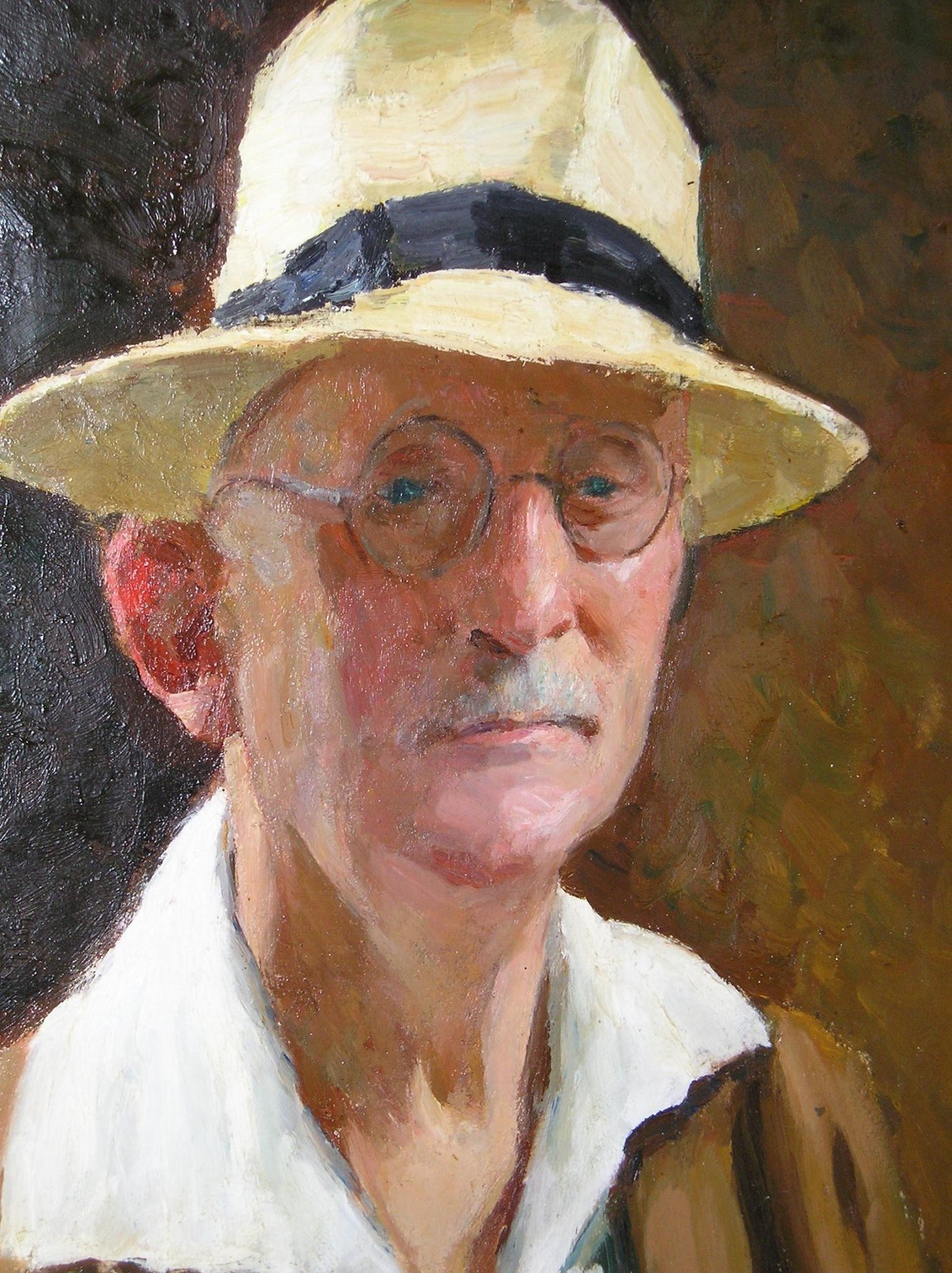 Ihor Hrabar, “Self Portrait In A Hat”, 1952, oil on canvas, 67х50, Transcarpathian Regional Museum named after Yosyp Bokshai