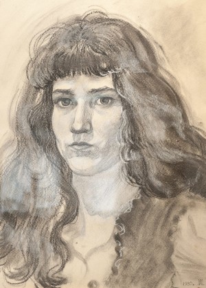 L. Mykyta ’Self-Portrait’, 1980, pastel on cardboard