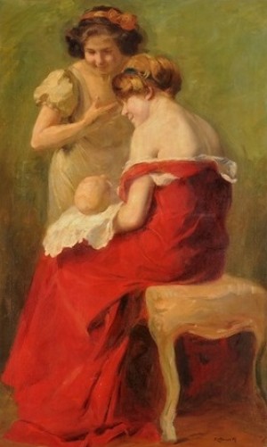 Happy Mother, 1919, oil on canvas, 127,8х77,7