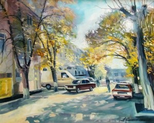 A. Sakalosh Berehovo Noon', 2015, oil on canvas, 58x72