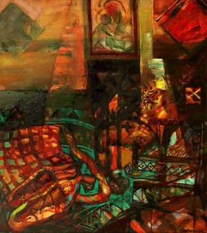 O. Kondratiuk Easter Night', 2013, oil on canvas, 70x90
