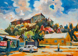 A. Sekeresh Uzhhorod Castle At Noon', 2017, oil on canvas, 55x75