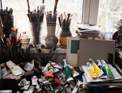 Master and his studio. Oleksandr Hromovyi
