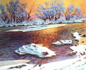 Frost above the Uzh River, 1991