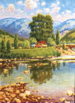 On the Uzh River.Tavern, 2000