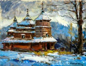 Костринська дерев'яна церква, 1989 р.