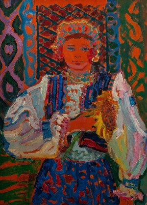 Глущенко М. ‘Дівчина з соняшниками‘, 1963