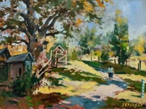 A. Sekeresh An Old Oak Tree In Stuzhytsia Village', 2017, oil on canvas, 45x60