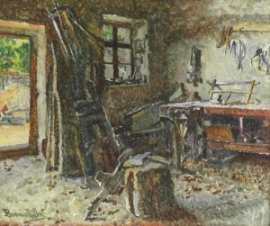 r. Boemm Studio', watercolour on paper, 50x62