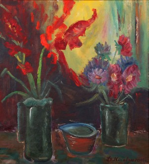 D. Mitsovda Flowers', oil on canvas, 45x50