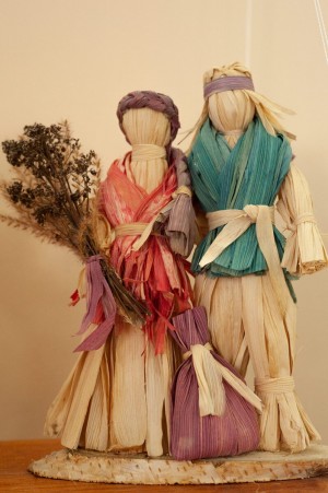 H. Dykyn Dolls made from corn leaves