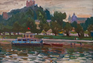 M. Hlushchenko ’On The Pier’, 1964