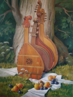 The Wealth of Strings, 2010, oil on canvas, 80х60