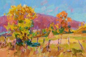 V. Pereta Golden Autumn', 2018, oil on canvas, 40x60