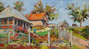 A. Sekeresh Stuzhytsia Village', 2017, oil on canvas, 39x67