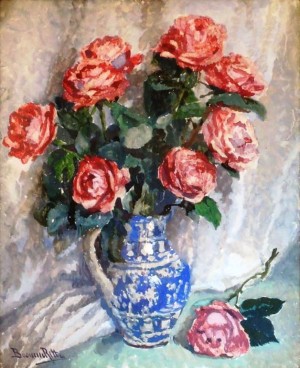 R. Boemm Flowers', watercolour on cardboard, 57x46