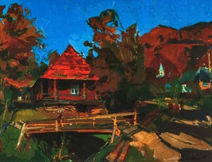 Lubnia Village, 2010, oil on canvas, 60x80