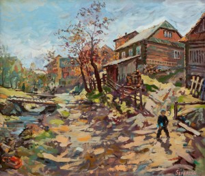 A. Sekeresh Studenyi Village. Autumn', 2015, oil on canvas, 65x75