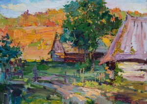 A. Onipchenko Evening Sun', 2018, oil on canvas, 50x70