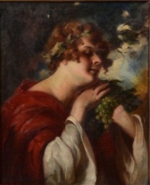 Lady With Grapes, oil on canvas, 67,9х55,2