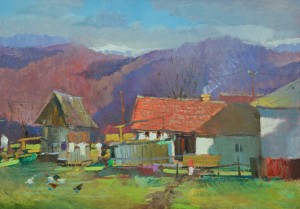 'The Carpathians', oil on canvas 