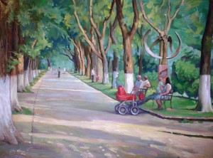 Near The Monument, 2011, oil on canvas, 60x80