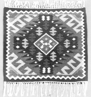 'Small Carpet', 1979, wool, hand weaving
