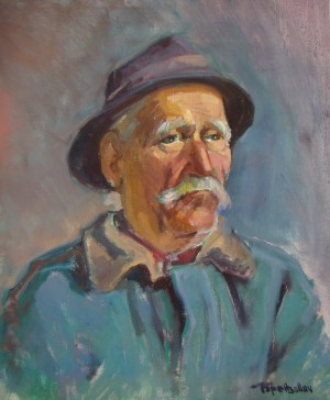 A Man Of Verkhovyna From Sloboda Village, 2008, oil on canvas, 60х60