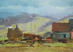 'The Carpathians', oil on canvas 