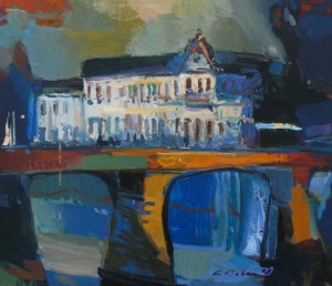 Landscape With a Bridge, 2008, oil on canvas, 60x70
