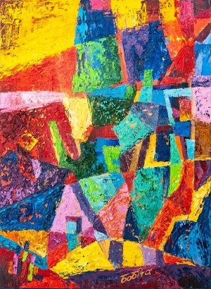 V. Bobita ’Colour Mood’, 2015, oil on canvas, mixed technique, 75x55