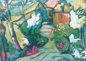 A Little Hut. Spring, 2008, oil on carboard, 53x68