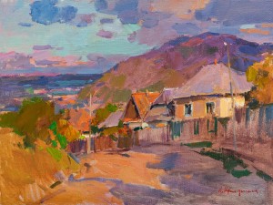 O. Kryushyn September Evening', 2018, oil on canvas, 40x50