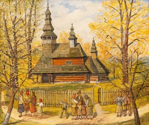 Данилич Т. ’Дерев'яна церква. Село Бистрий’ , 1918
