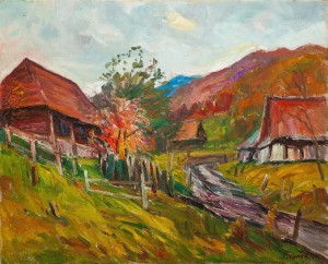 V. Churei ’In The Village’, 2017, oil on canvas, 60x80