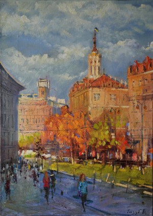 'Khreshchatyk', oil on canvas