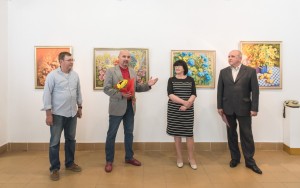 V. Vovchok, M. Shete, M. Mytryk, I. Kaniuka, in the gallery “Uzhhorod”. Jubilee exhibition of Mariia Mytryk in the gallery “Uzhhorod”. 19.05.2017