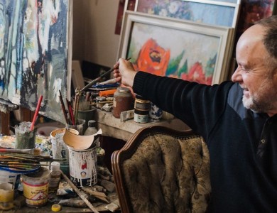 Master and his studio. Oleksandr Hromovyi