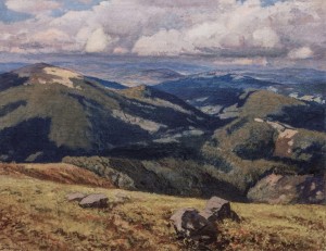 Verkhovyna, 1948, oil on canvas, 92x116