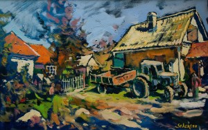A. Sekeresh Autumn In Solochyn Village', 2019, oil on canvas, 45x70