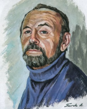 A. Turok Self-portrait', 2000, oil on cardboard, 50x40