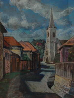 J. Klisza Zetevaralja', 2018, pastel on paper, 65x50