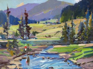 Near The River, oil on canvas, 68x90