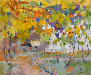 Y. Dulin Vineyards', 2018, oil on canvas, 50x60