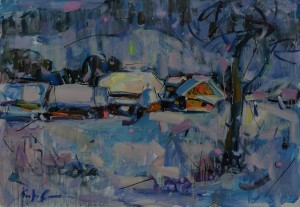 A. Kopryva Silver Land', 2017, oil on canvas, 70x100