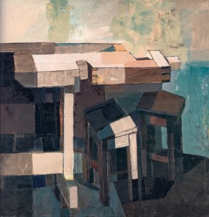 Workbench, 2000, oil on canvas, 90x90