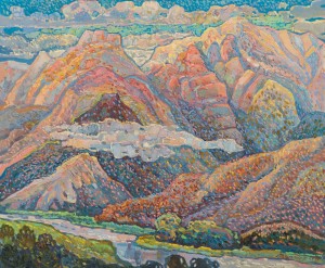 'Himalayas', oil on canvas, 100x120