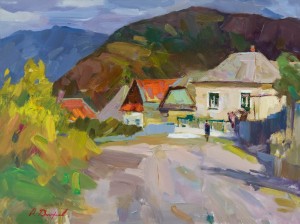 O. Dmytriiev September Evening', 2018, oil on canvas, 40x50
