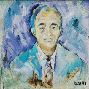 Arsen, form the photo archive of Y. Nebesnyk, 1990, oil on canvas, 69x69